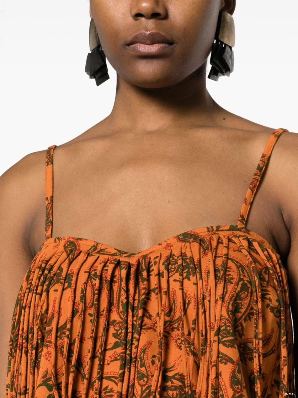 Affordable Alanui Monsoon top Women paisley-print 0729